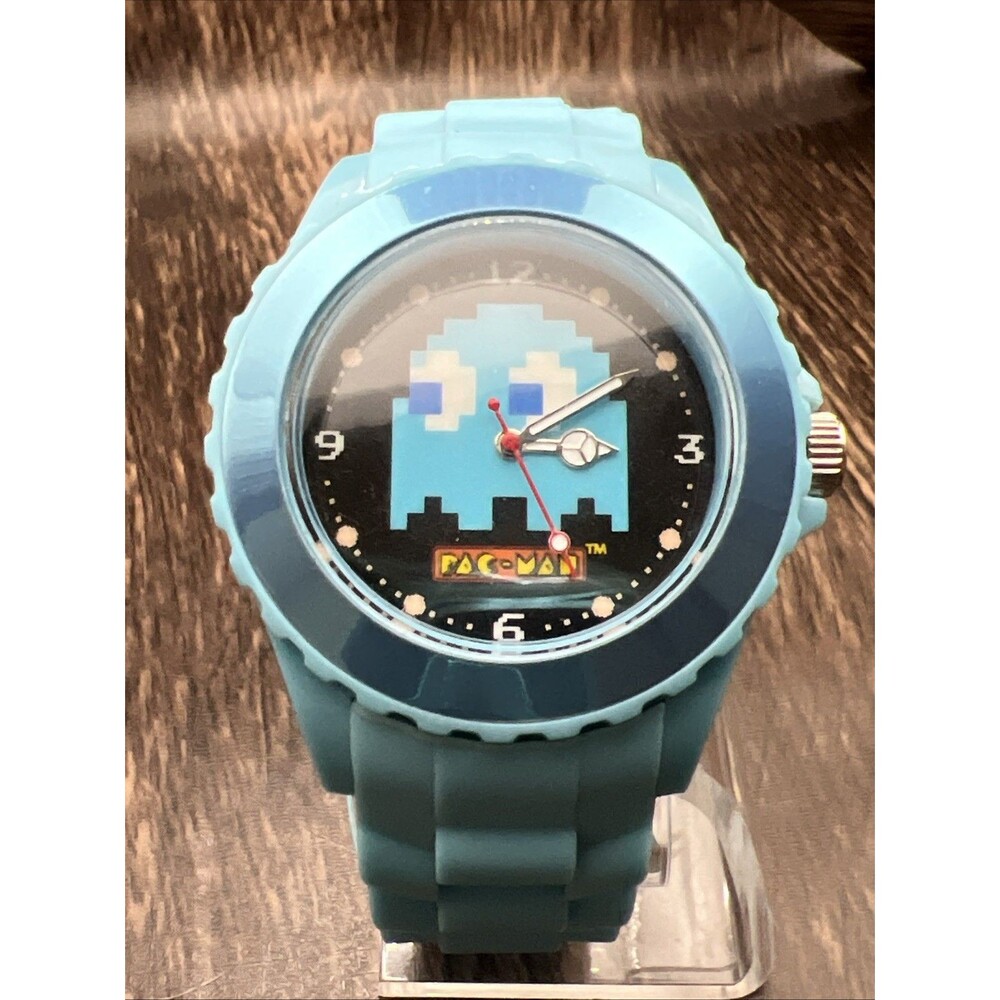 Pac-Man Blue Ghost Watch Working Silicone Band new battery